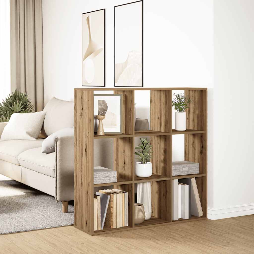 Pregrada / regal za knjige boja hrasta 102x29x103,5 cm drveni