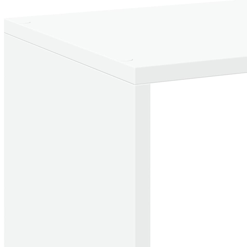 Sobna pregrada / regal za knjige bijeli 102x29x103,5 cm drveni