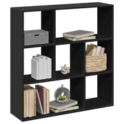 Sobna pregrada / regal za knjige crni 102x29x103,5 cm drveni