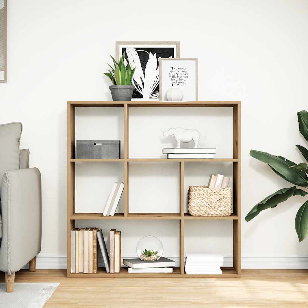 Pregrada / regal za knjige boja hrasta 102x29x103,5 cm drveni