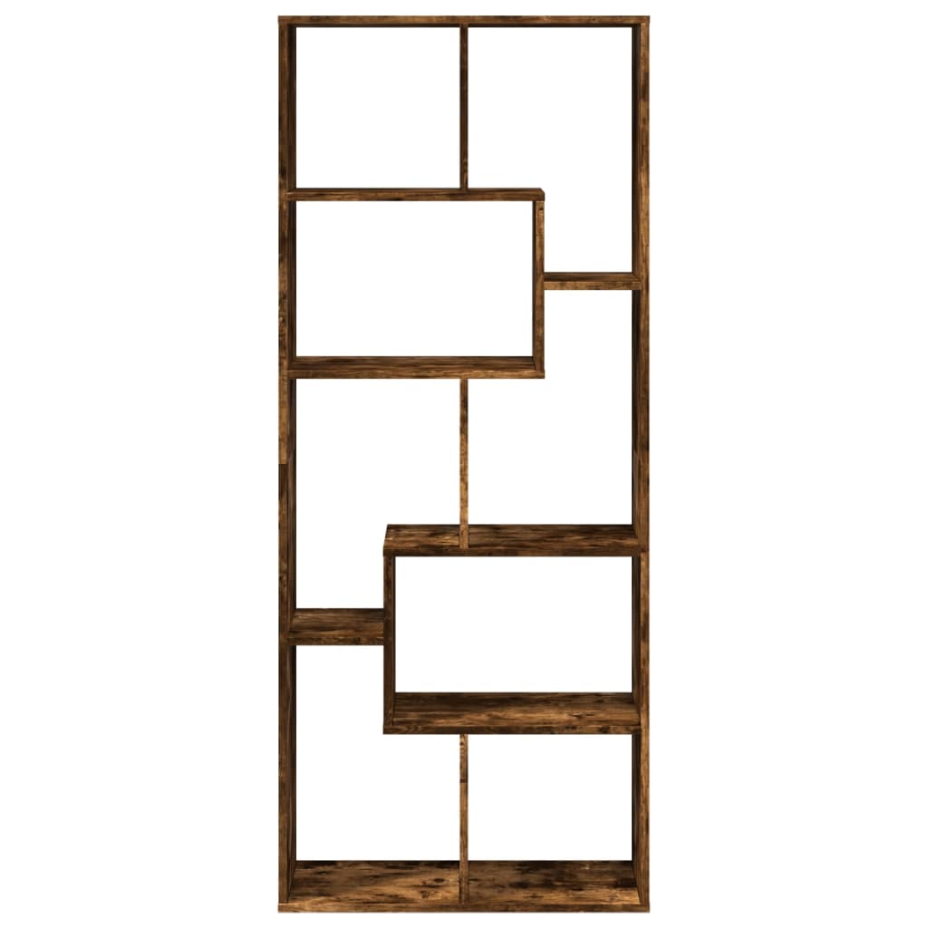 Pregrada / regal za knjige boja hrasta 67x25x161,5 cm drveni
