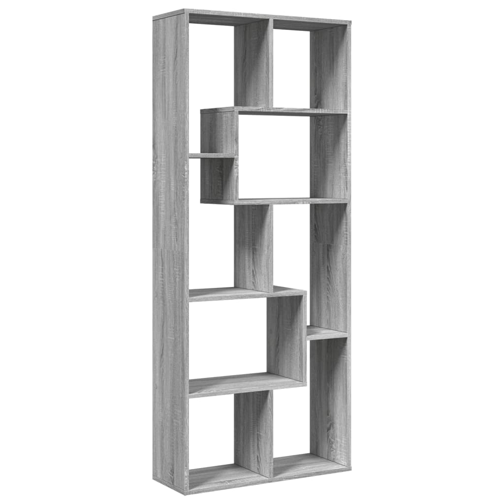 Pregrada / regal za knjige boja hrasta 67x25x161,5 cm drveni