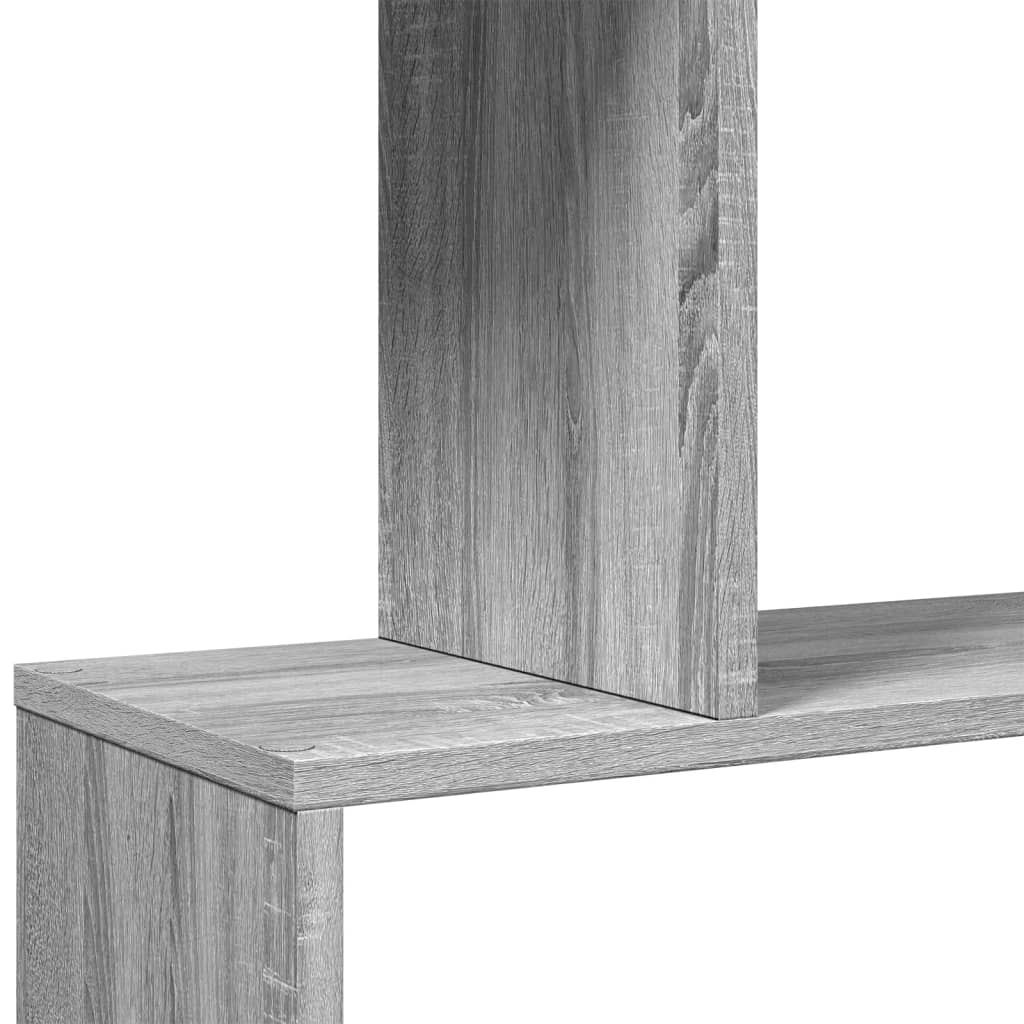 Pregrada / regal za knjige 6 razina sonoma 70x24x193 cm drveni