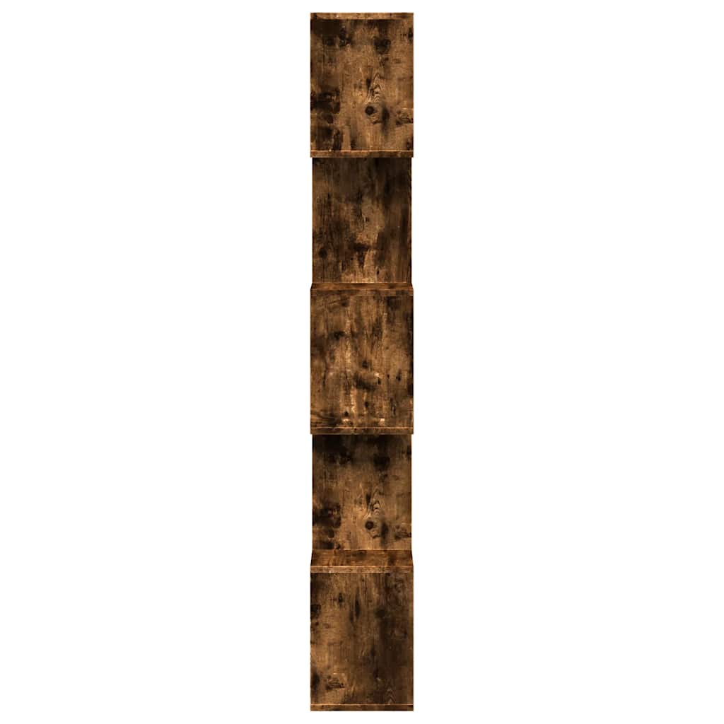 Pregrada / regal za knjige 5 razina hrast 70x24x161 cm drveni