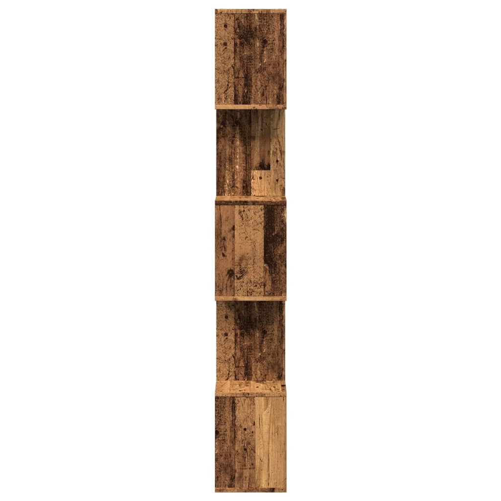 Sobna pregrada / regal za knjige 5 razina 70x24x161 cm drveni