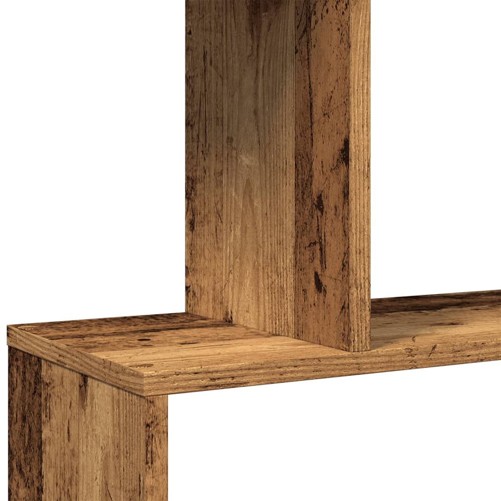 Sobna pregrada / regal za knjige 5 razina 70x24x161 cm drveni