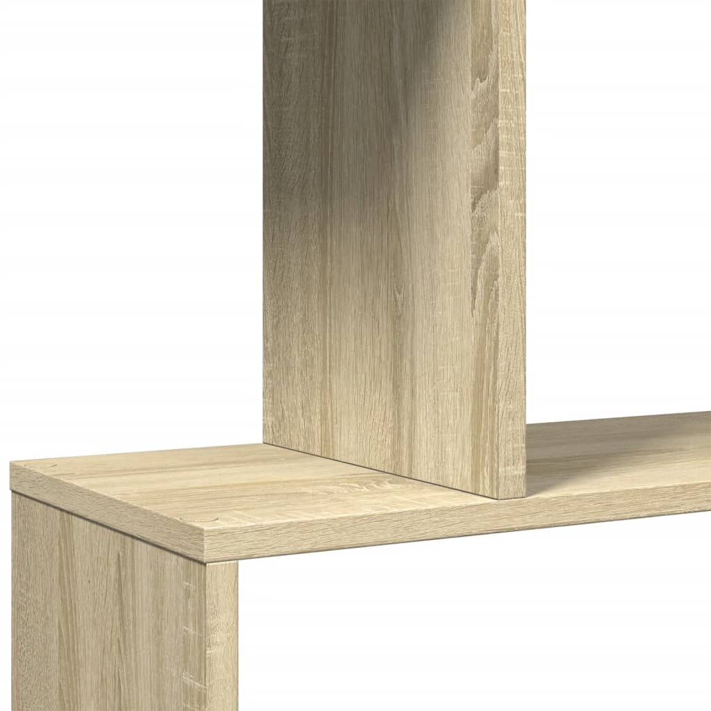 Pregrada / regal za knjige 4 razina hrast 70x24x129 cm drveni