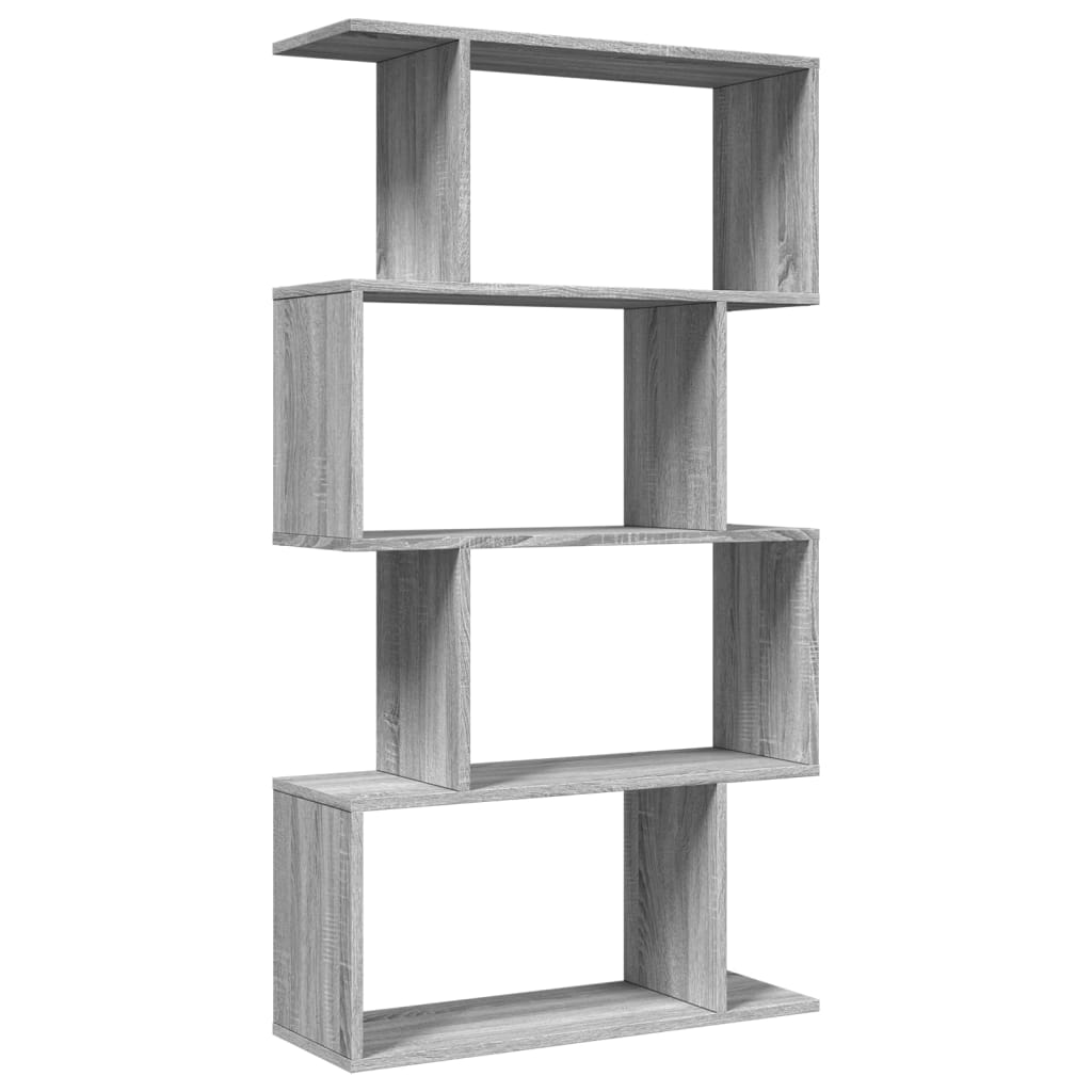 Pregrada / regal za knjige 4 razina sonoma 70x24x129 cm drveni