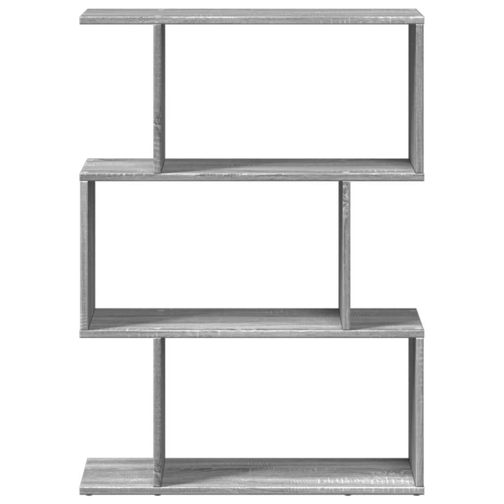 Pregrada / regal za knjige 3 razina sonoma 70x24x97 cm drveni