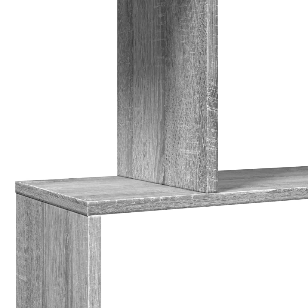 Pregrada / regal za knjige 3 razina sonoma 70x24x97 cm drveni