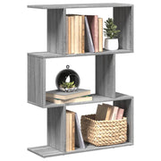 Pregrada / regal za knjige 3 razina sonoma 70x24x97 cm drveni
