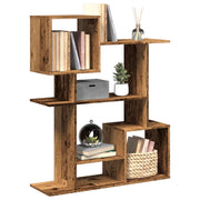 Pregrada / regal za knjige boja drva 92x29x112 cm drveni