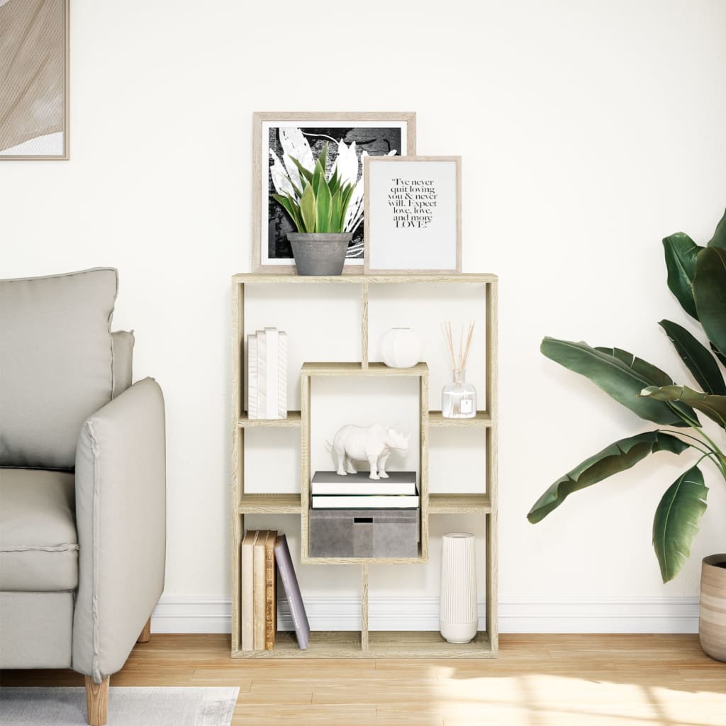 Regal za knjige boja hrasta 63x20x90 cm od konstruiranog drva