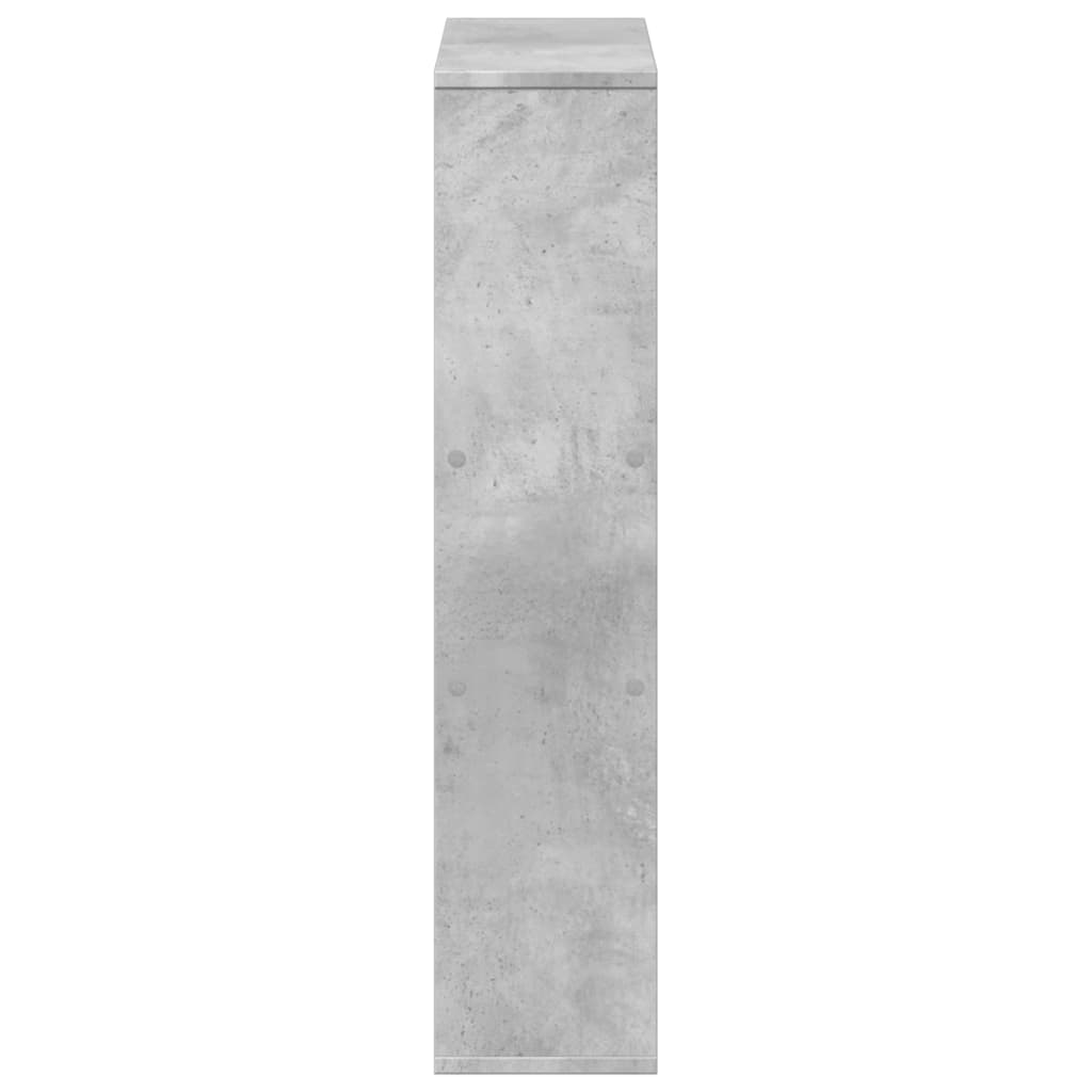 Regal za knjige boja betona 63x20x90 cm konstruirano drvo