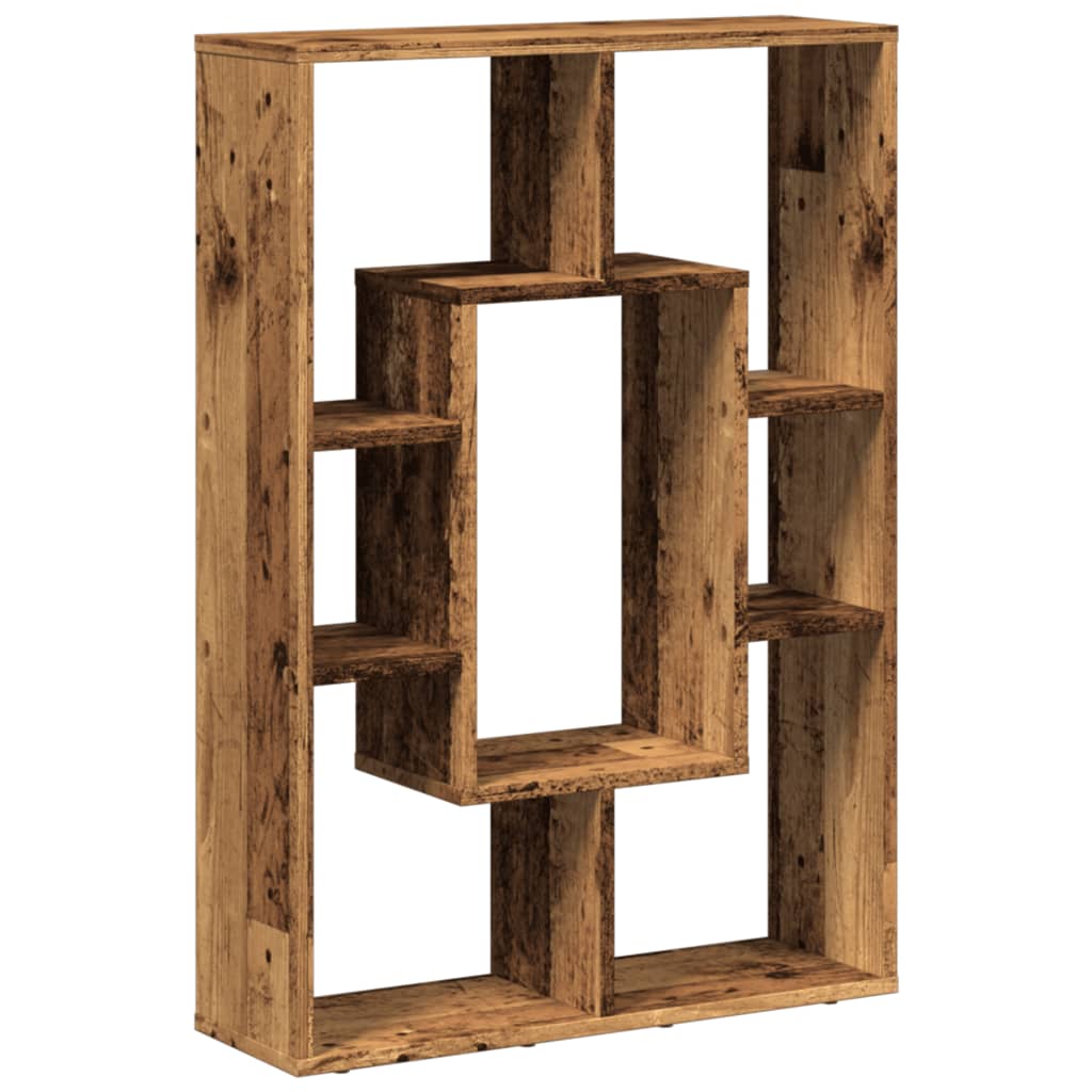 Regal za knjige boja starog drva 63x20x90 cm konstruirano drvo