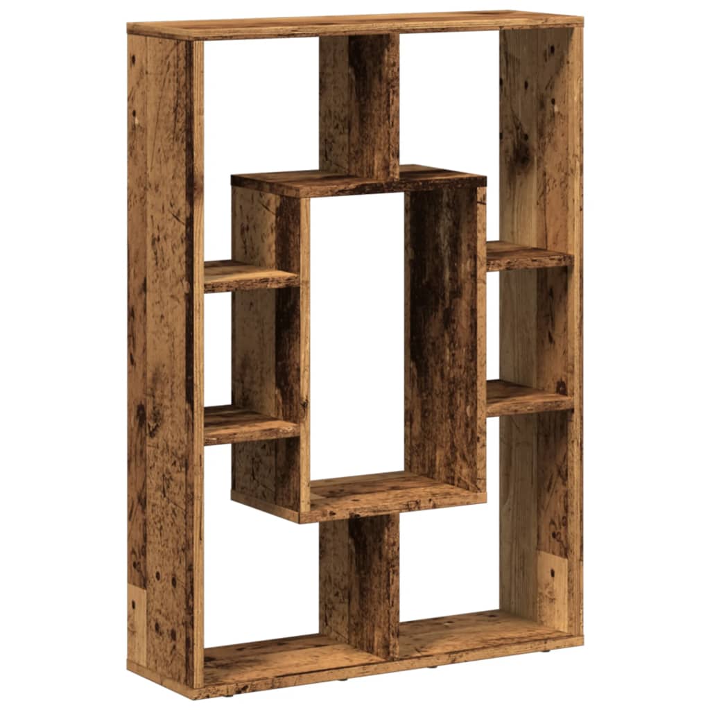 Regal za knjige boja starog drva 63x20x90 cm konstruirano drvo