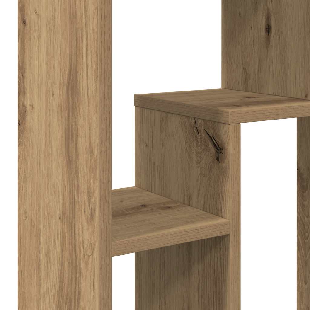 Regal za knjige boja hrasta 63x20x90 cm konstruirano drvo Smeđa