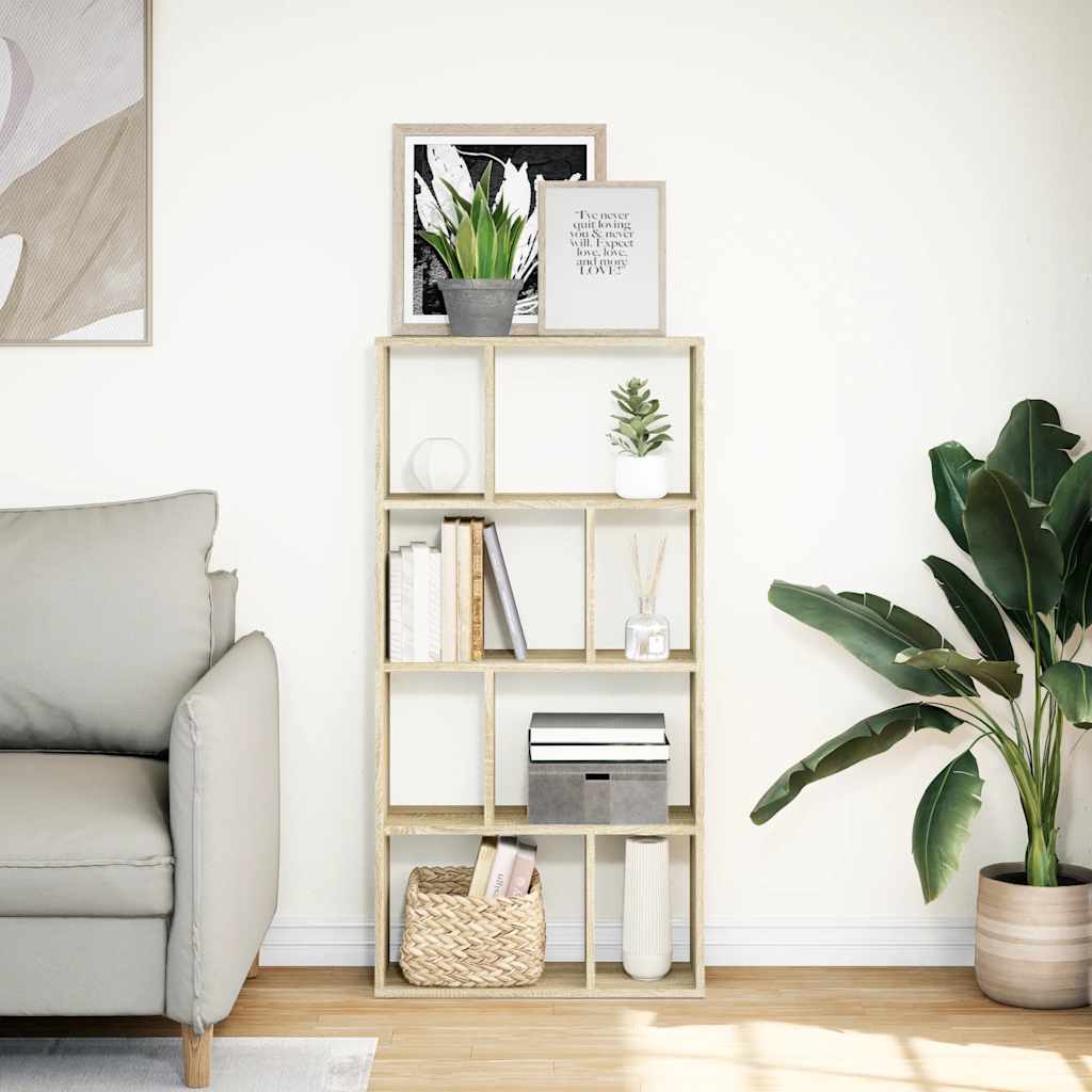 Regal za knjige boja hrasta 60x20x120,5 cm od konstruiranog drva