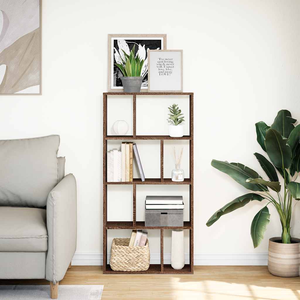 Regal za knjige boja hrasta 60x20x120,5 cm konstruirano drvo