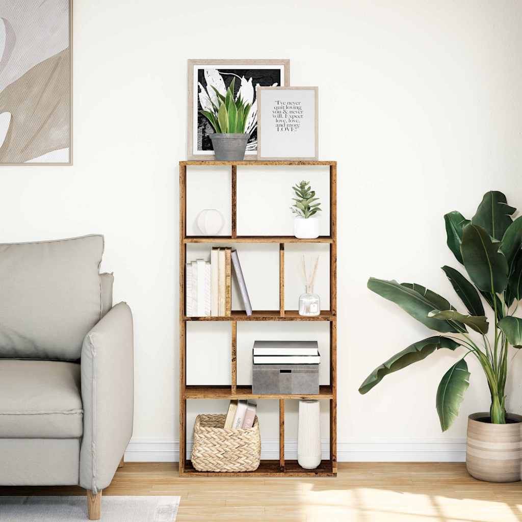 Regal za knjige boja starog drva 60x20x120,5 cm konstruirano drvo