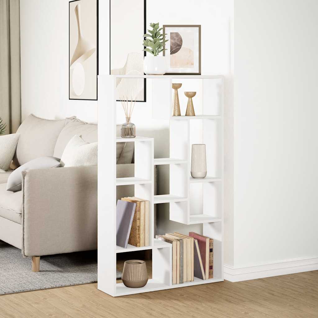 Regal za knjige bijeli 72 x 20 x 120,5 cm od konstruiranog drva