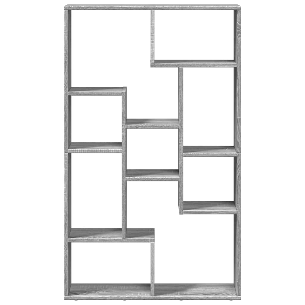 Regal za knjige siva boja hrasta 72x20x120,5 cm konstruirano drvo