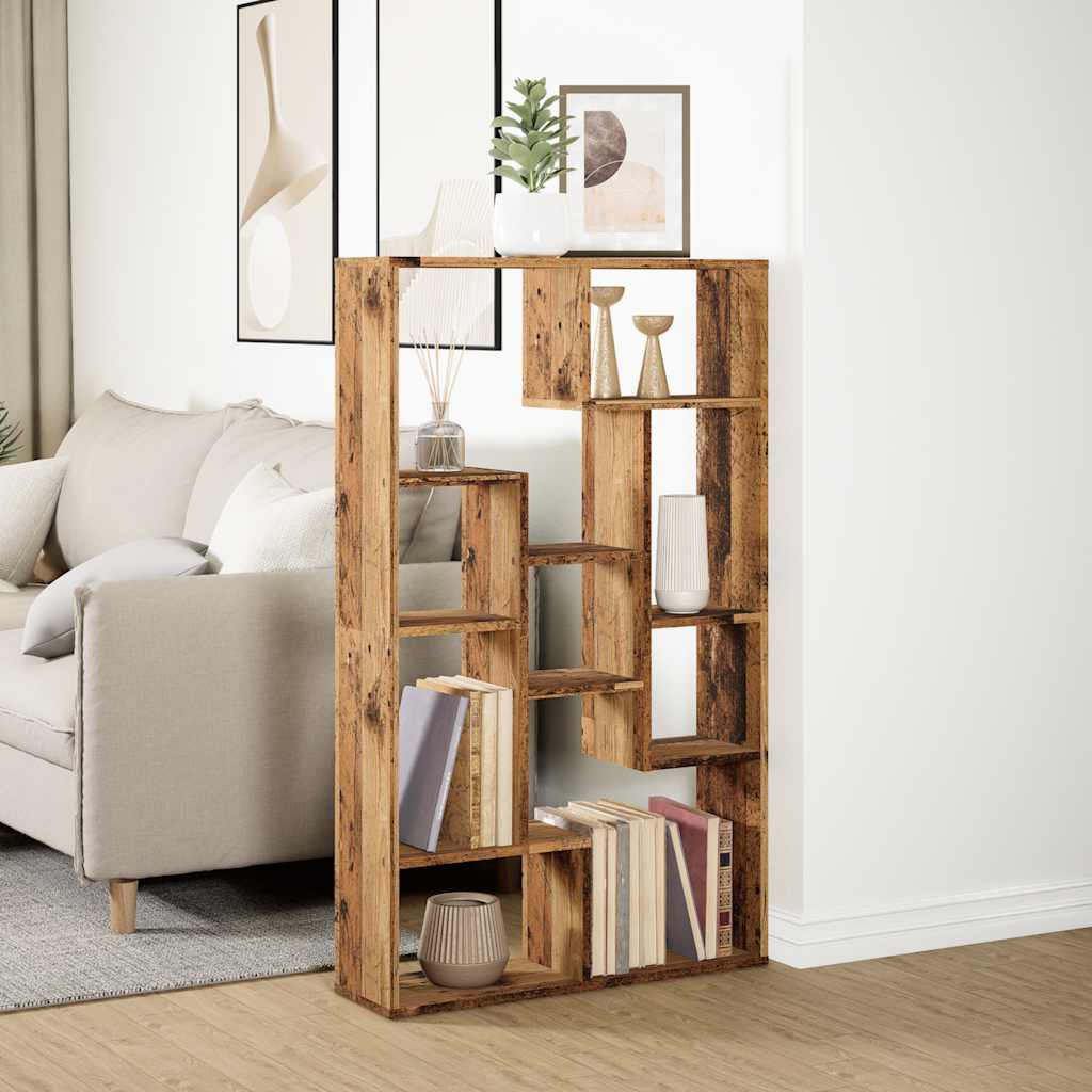 Regal za knjige boja starog drva 72x20x120,5 cm konstruirano drvo