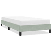 Okvir kreveta bez madraca svijetlo sivi 80x210 cm baršun