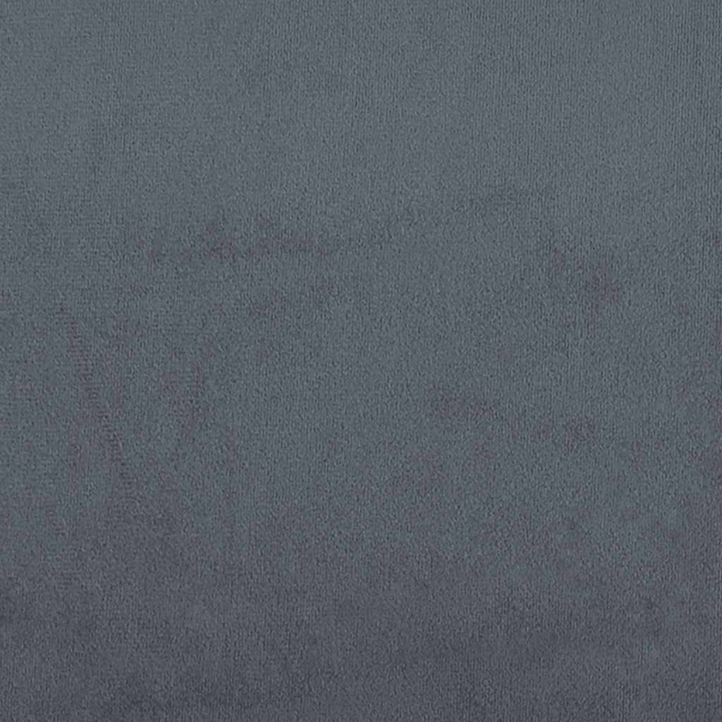 Okvir kreveta bez madraca tamno sivi 80x220 cm baršun