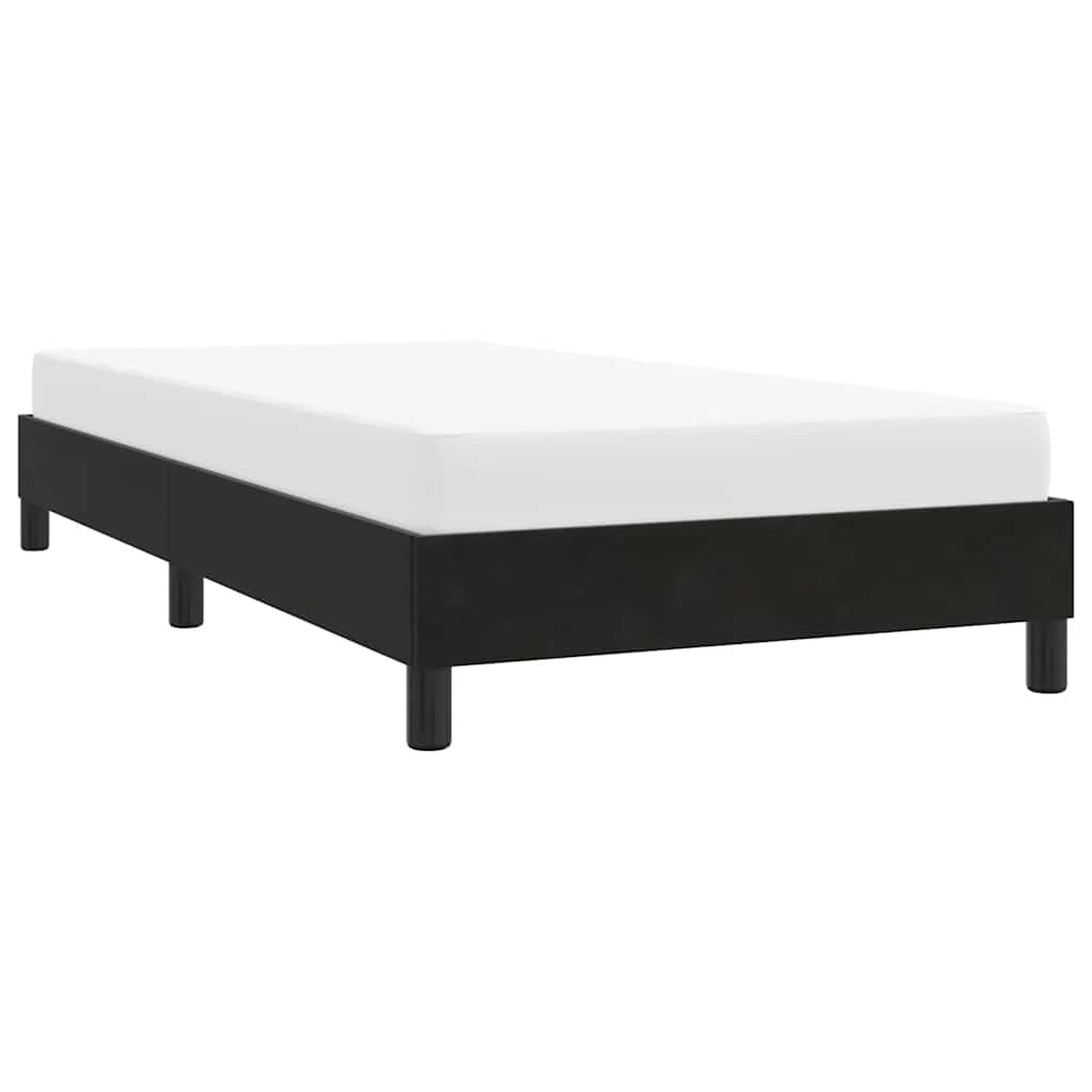 Okvir kreveta bez madraca crni 90x220 cm samt