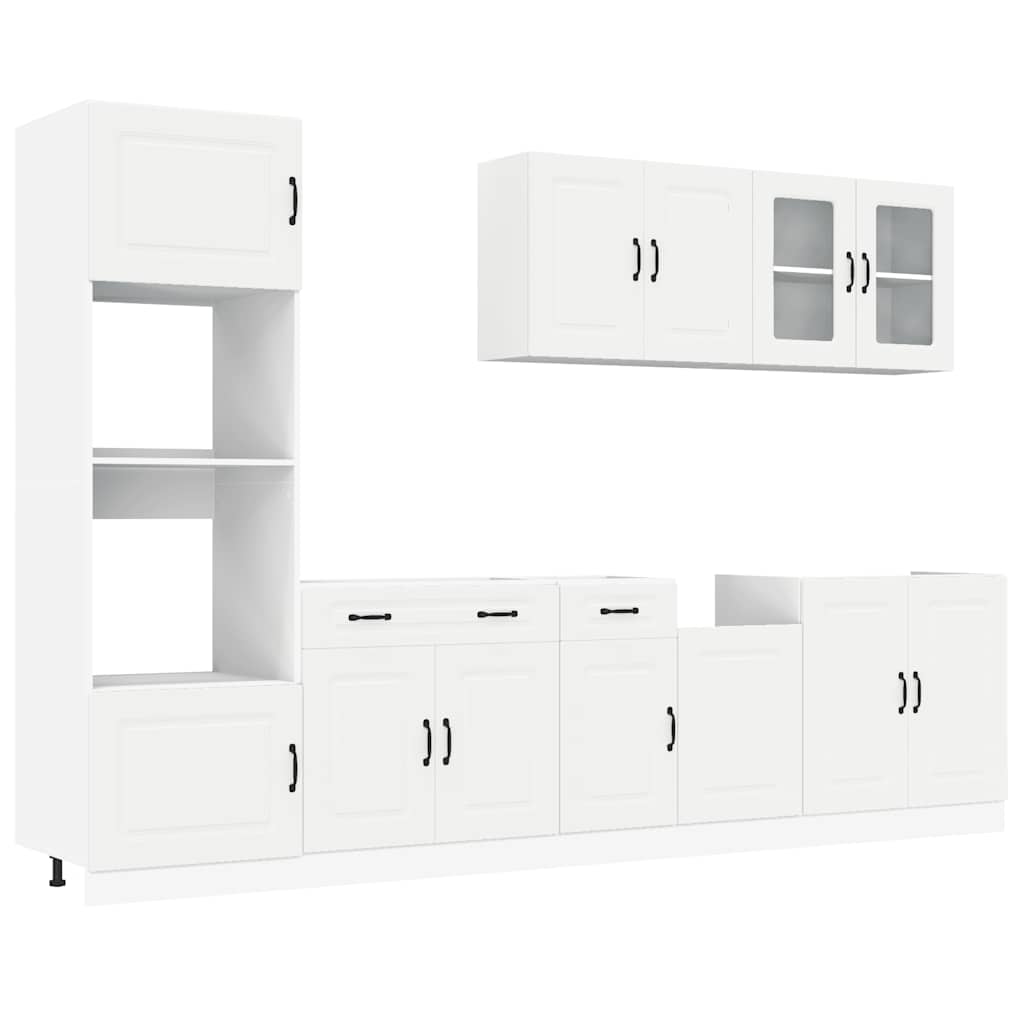 Set kuhinjskih elementa od 7 dijelova "Kalmar" bijelo
