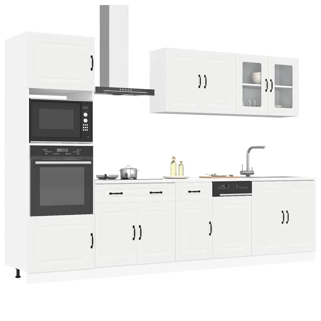 Set kuhinjskih elementa od 7 dijelova "Kalmar" bijelo