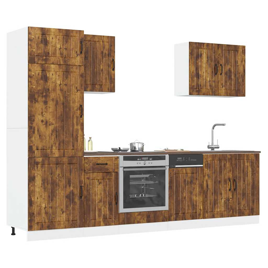 7-dijelni set kuhinjskih ormarića Lucca konstruiranog drva