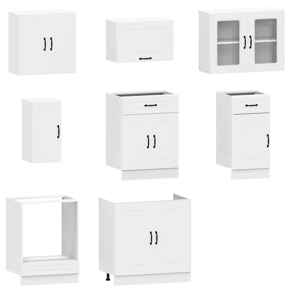 Set kuhinjskih elementa od 8 dijelova "Kalmar" izrađeno drvo