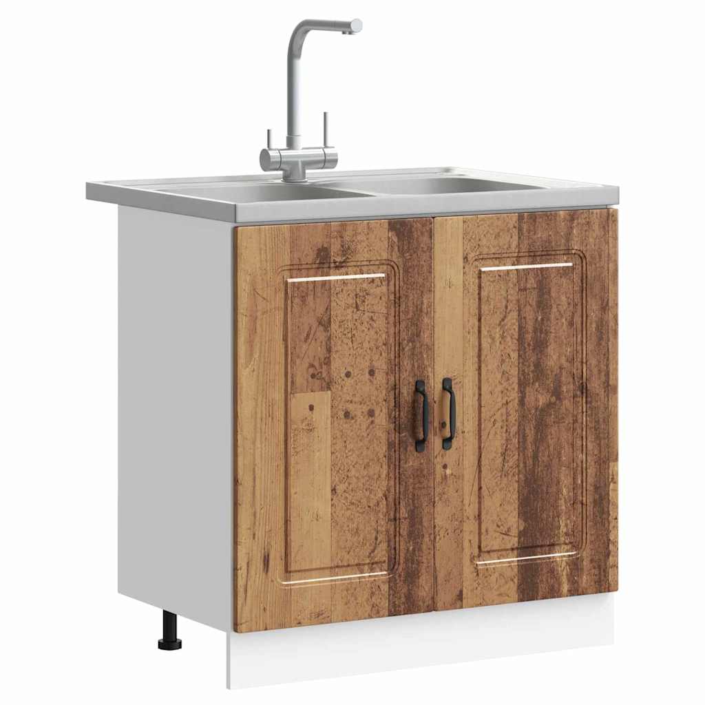 Kuhinjski ormarić s vratima Kalmar Staro drvo 80 x 46 x 81,5 cm