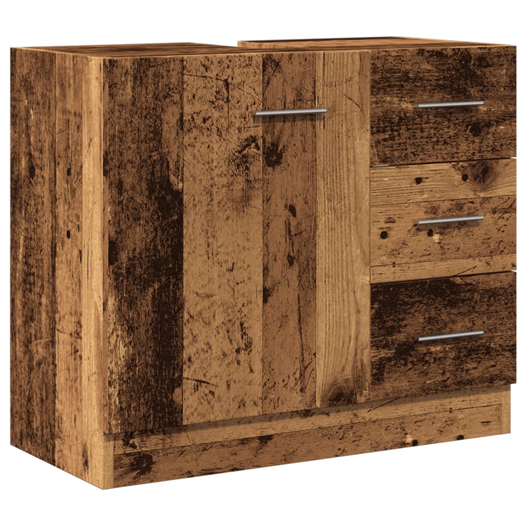 Ormarić za umivaonik boja drva 63x30x54 cm konstruirano drvo