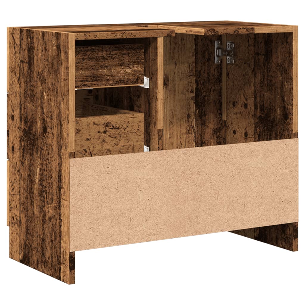 Ormarić za umivaonik boja drva 63x30x54 cm konstruirano drvo