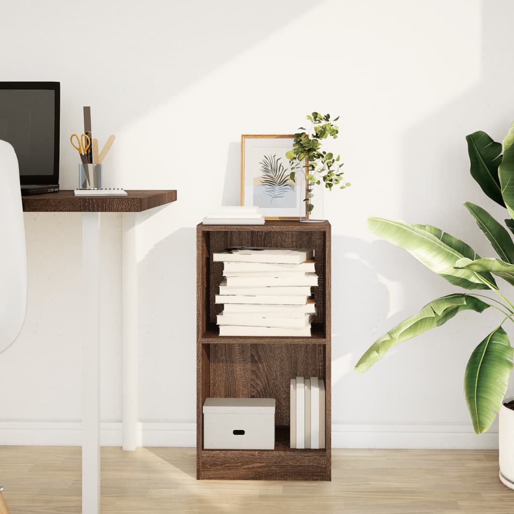 Regal za knjige boja hrasta 40x24x76 cm konstruirano drvo