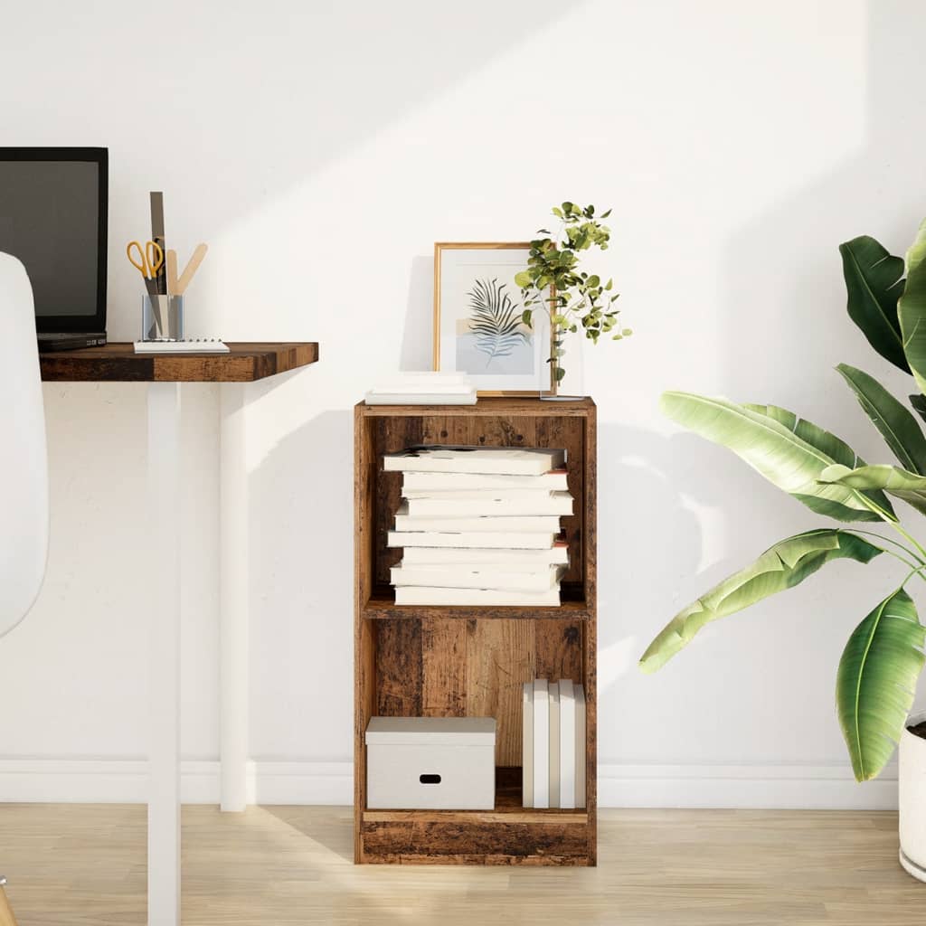 Regal za knjige boja starog drva 40x24x76 cm konstruirano drvo