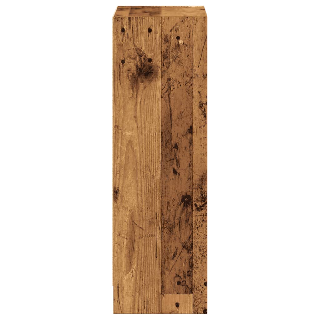 Regal za knjige boja starog drva 40x24x76 cm konstruirano drvo
