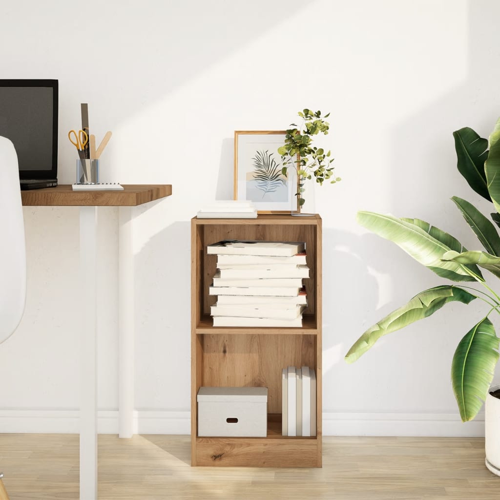 Regal za knjige boja hrasta 40x24x76 cm konstruirano drvo