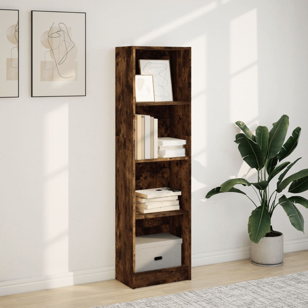 Regal za knjige boja hrasta 40x24x143 cm konstruirano drvo