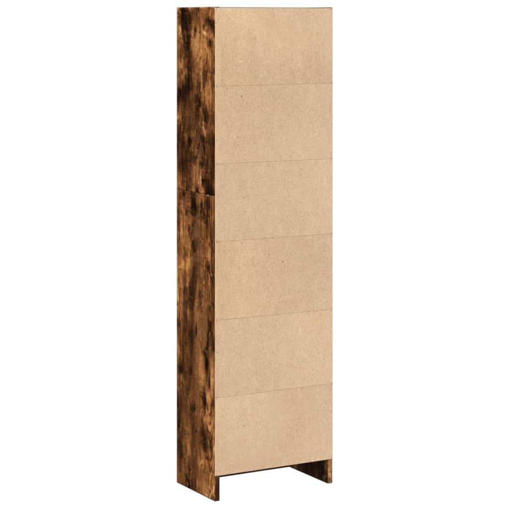 Regal za knjige boja hrasta 40x24x143 cm konstruirano drvo