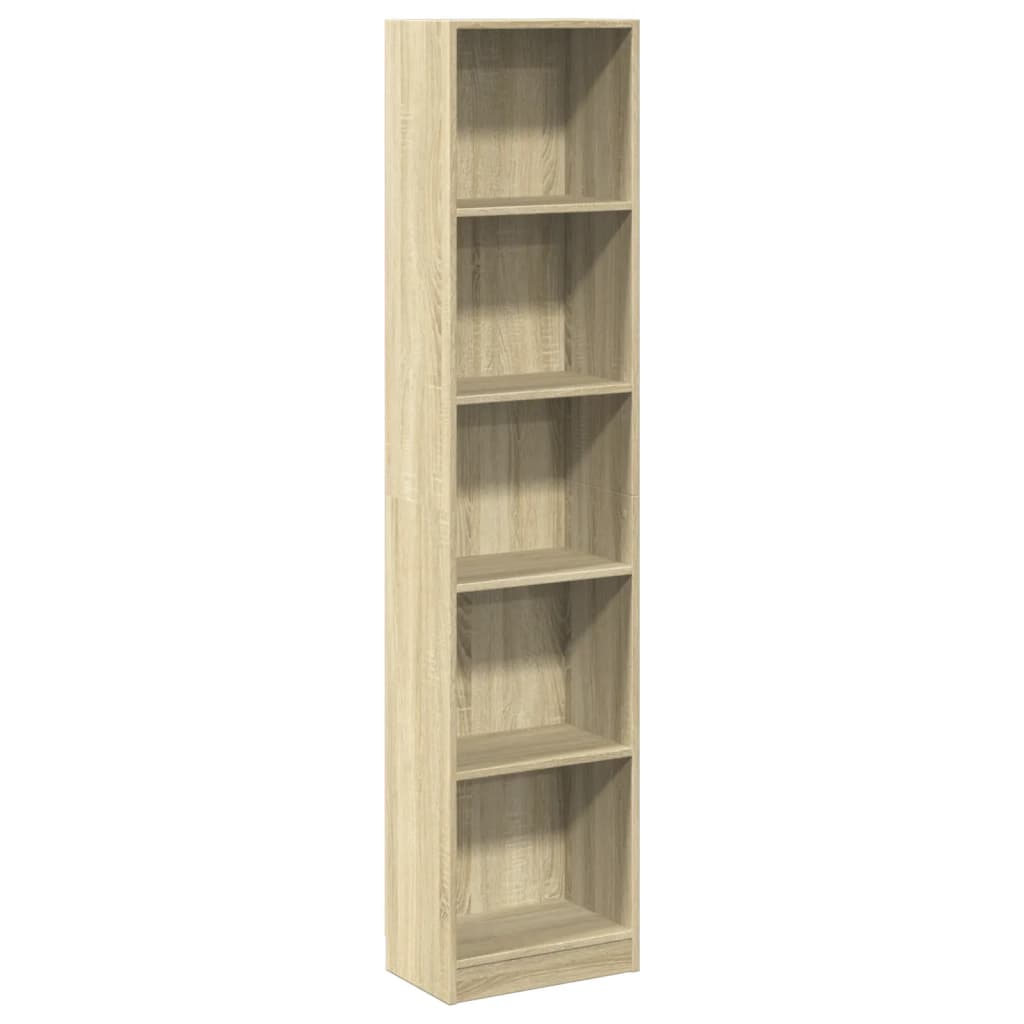 Regal za knjige boja hrasta 40x24x176 cm od konstruiranog drva