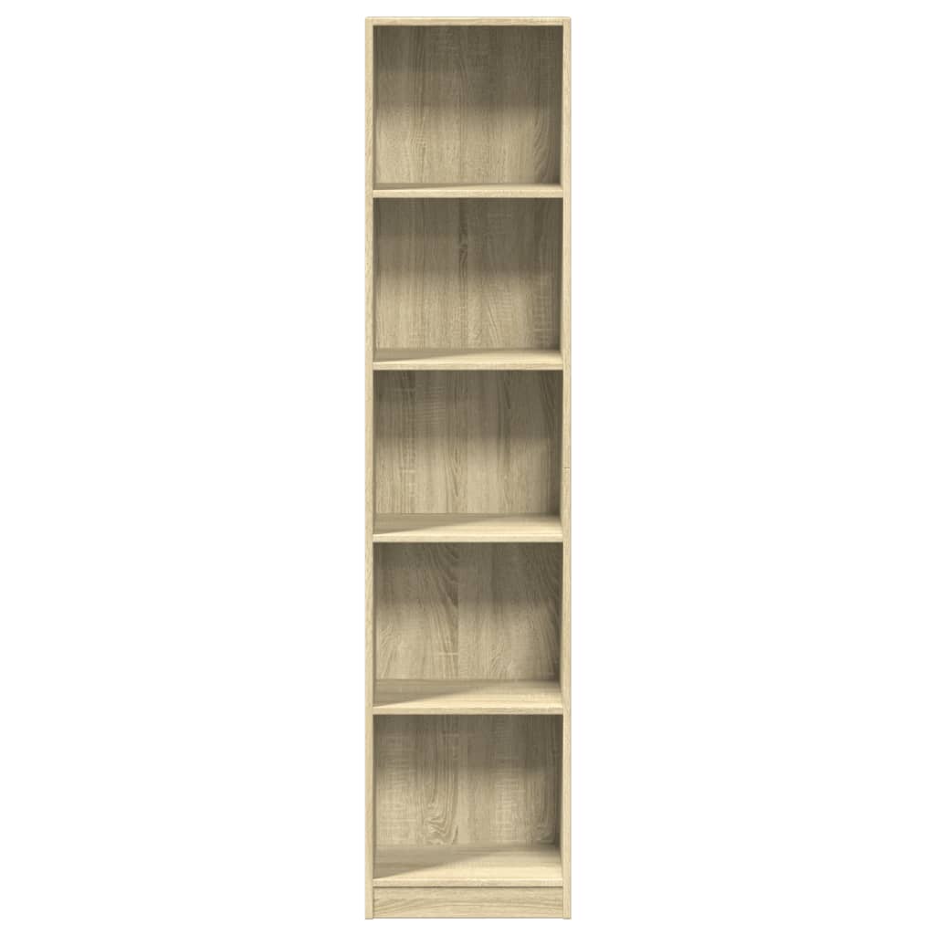 Regal za knjige boja hrasta 40x24x176 cm od konstruiranog drva
