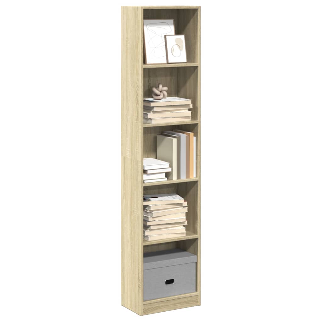 Regal za knjige boja hrasta 40x24x176 cm od konstruiranog drva
