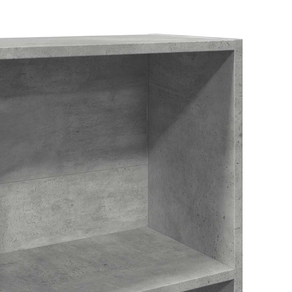 Regal za knjige boja betona 40x24x176 cm konstruirano drvo