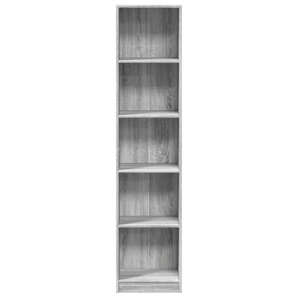 Regal za knjige boja hrasta 40x24x176 cm konstruirano drvo
