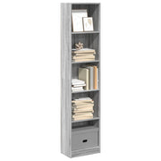 Regal za knjige boja hrasta 40x24x176 cm konstruirano drvo