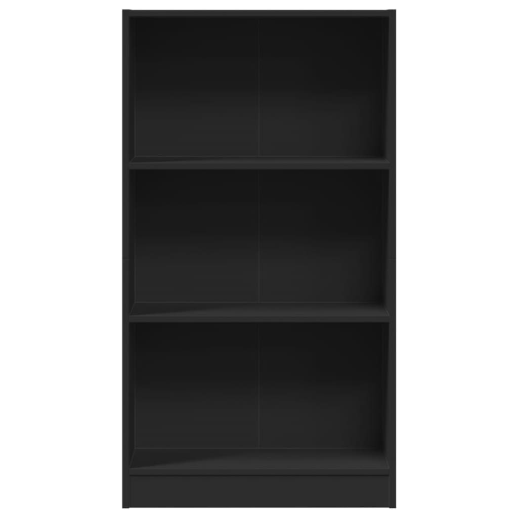 Regal za knjige crni 60x24x109 cm od konstruiranog drva